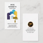 クリエイティブホー絵画ムズストライプモ絵画チフ 名刺 (正面/裏面)