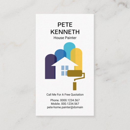 クリエイティブホー絵画ムズストライプモ絵画チフ 名刺 (正面)