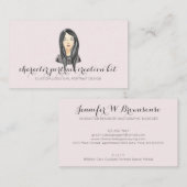 クリエイティブポートレートキャラクターデザイングラフィックアーティスト 名刺 (正面/裏面)