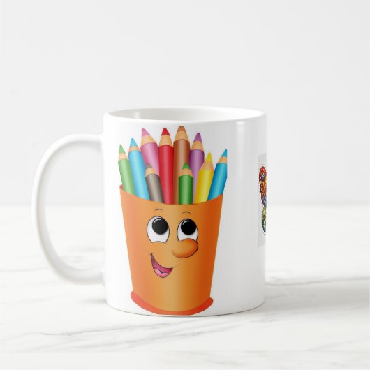 🌈クリエイティブマグ一瞬一瞬！☕✨ コーヒーマグカップ (左)