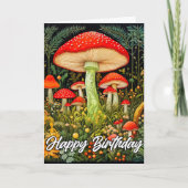 クリエイティブマッシュルーム森イラストレーション カード (正面)