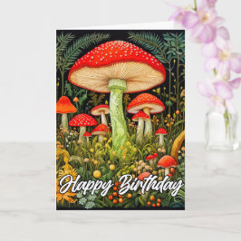クリエイティブマッシュルーム森イラストレーション カード