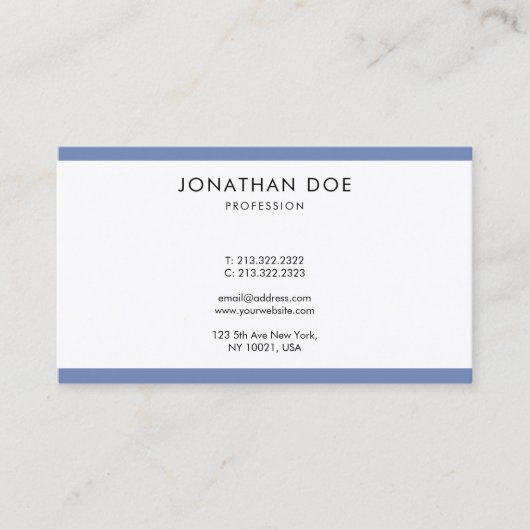 クリエイティブミニマモダンリストプロフェッショナルシンプルトップ 名刺 (正面)