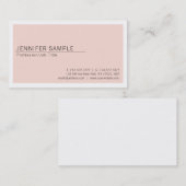 クリエイティブミニマルシモダンックプレーントレンディー 名刺 (正面/裏面)