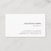 クリエイティブミニマルデザインクラシックプレーントレンディー 名刺 (正面)