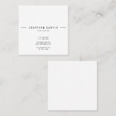 クリエイティブミニマルデザイントレンディーテンプレート モダン スクエア名刺 (正面/裏面)