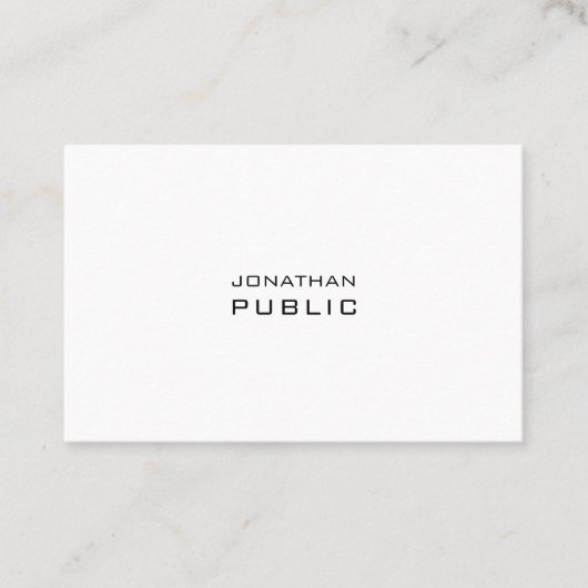 クリエイティブミニマルデザインプモダンラ素晴らしインシック 名刺 (正面)