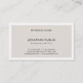 クリエイティブミニマルデザインプレモダンイントレンディー 名刺 (裏面)