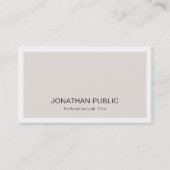 クリエイティブミニマルデザインプレモダンイントレンディー 名刺 (正面)