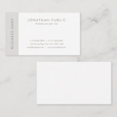 クリエイティブミニマルデザインモダンシンプルプレーントップ 名刺 (正面/裏面)