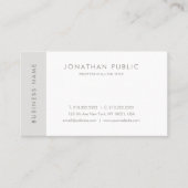 クリエイティブミニマルデザインモダンシンプルプレーントップ 名刺 (正面)