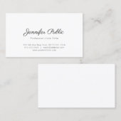 クリエイティブミニマルモダンデザインプレーントレンディー 名刺 (正面/裏面)