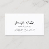 クリエイティブミニマルモダンデザインプレーントレンディー 名刺 (正面)