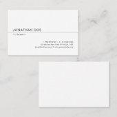 クリエイティブミニマルモダンプロフェッショナルお洒落 名刺 (正面/裏面)