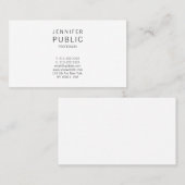 クリエイティブミニマルモダンリストクリーンプロフェッショナル 名刺 (正面/裏面)