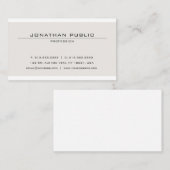 クリエイティブミニマルモディッシュ色プレーントレンディー 名刺 (正面/裏面)