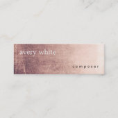 クリエイティブミニマル熟成テクスチャの外観 スキニー名刺 (正面)