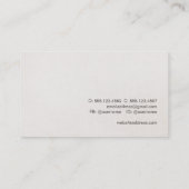 クリエイティブミニマル熟成テクスチャの外観 名刺 (裏面)