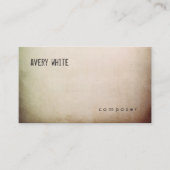 クリエイティブミニマル熟成テクスチャの外観 名刺 (正面)