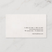 クリエイティブミニマル熟成テクスチャの外観 名刺 (裏面)