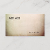 クリエイティブミニマル熟成テクスチャの外観 名刺 (正面)