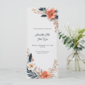 クリエイティブミニマル結婚式招待状カード (スタンド正面)