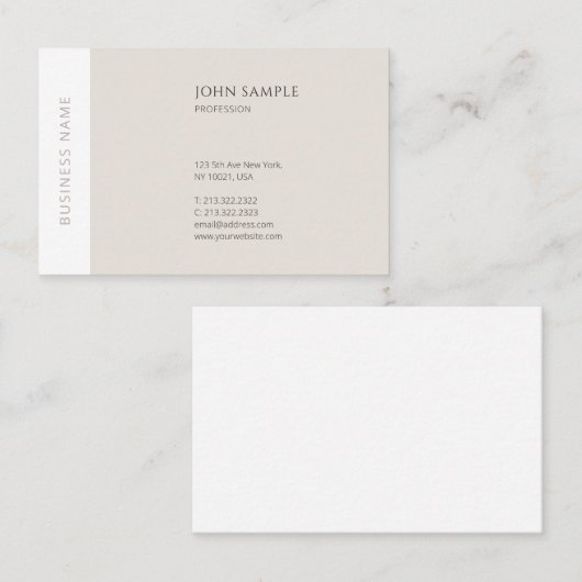 クリエイティブミニモダンマリストプロフェッショナル 名刺 (正面/裏面)