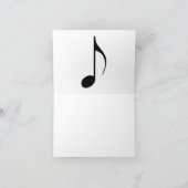 クリエイティブミュージシャンピアノ鍵結婚ズ サンキューカード (内部)