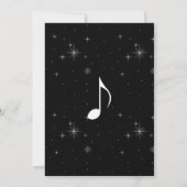 クリエイティブミュージシャンピアノ鍵結婚ズ 招待状 (裏面)