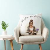 クリエイティブミューズ書：女性の20x20装飾用クッション クッション (椅子)