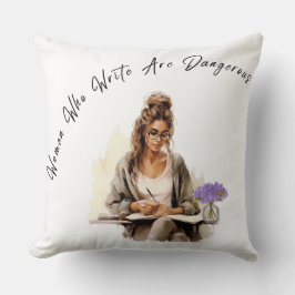 クリエイティブミューズ書：女性の20x20装飾用クッション クッション