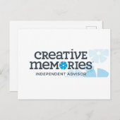 クリエイティブメモリーズの推奨アドバイザーバナー ポストカード (正面/裏面)