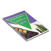 クリエイティブメモ（受信者の名前を含む） ノートブック (右側)