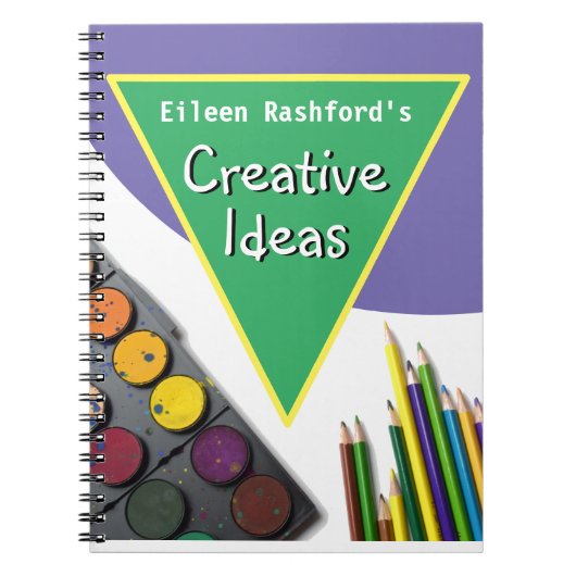 クリエイティブメモ（受信者の名前を含む） ノートブック (正面)