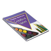 クリエイティブメモ(受信者の名前を含む) ノートブック (右側)