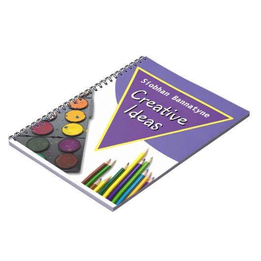 クリエイティブメモ(受信者の名前を含む) ノートブック (左側)