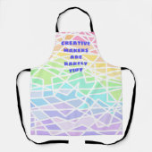 クリエイティブメーカーはめったに綺麗なレインボーエプロン エプロン (正面)