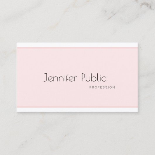 クリエイティブモダンお洒落デザインプレーンプロフェッショナル 名刺 (正面)