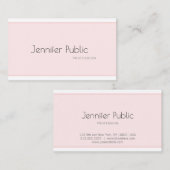 クリエイティブモダンお洒落デザインプレーンプロフェッショナル 名刺 (正面/裏面)