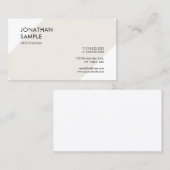 クリエイティブモダンお洒落デザインプレーンプロフェッショナル 名刺 (正面/裏面)