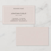 クリエイティブモダンお洒落デザインプロフェッショナルプレーン 名刺 (正面/裏面)