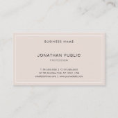 クリエイティブモダンお洒落デザインプロフェッショナルプレーン 名刺 (正面)