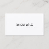 クリエイティブモダンエレガントプロフェッショナルシンプルプレーン 名刺 (正面)