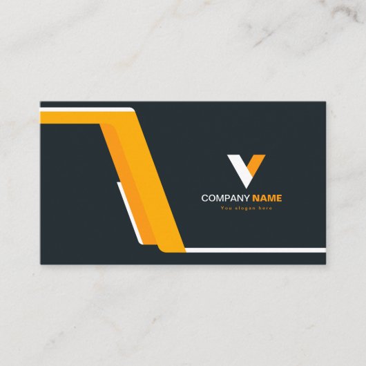 クリエイティブモダンエレガント 名刺 (正面)