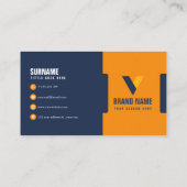 クリエイティブモダンエレガント 名刺 (裏面)