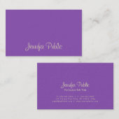 クリエイティブモダンカラープレミアムシックラグジュアリー 名刺 (正面/裏面)