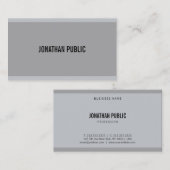 クリエイティブモダングレエレガントーシンプルテンプレートカッコいい 名刺 (正面/裏面)