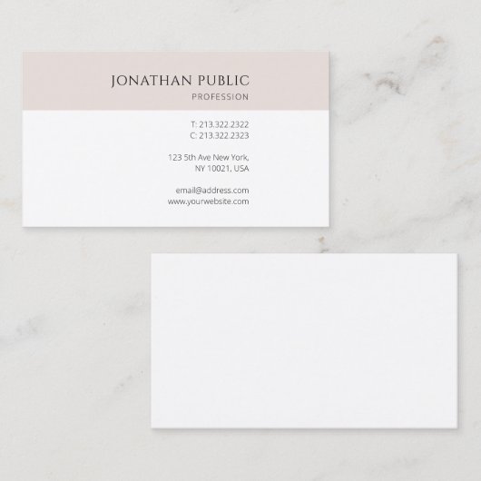 クリエイティブモダンシンプルデザイントレンディーテンプレート 名刺 (正面/裏面)