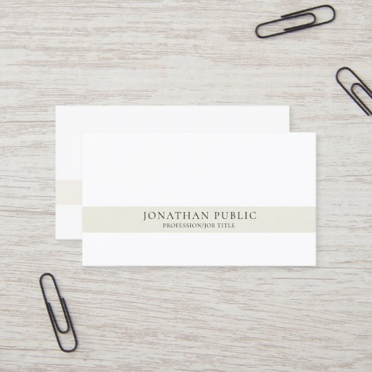 クリエイティブモダンシンプルプロフェッショナルエレガント 名刺 (正面/裏面インサイチュ)