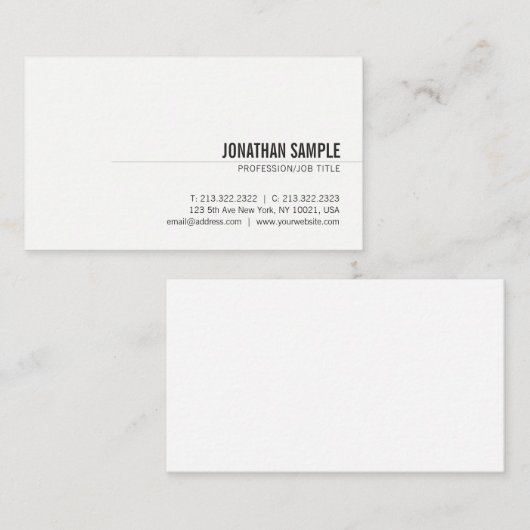 クリエイティブモダンシンプルプロフェッショナルカワイシック 名刺 (正面/裏面)